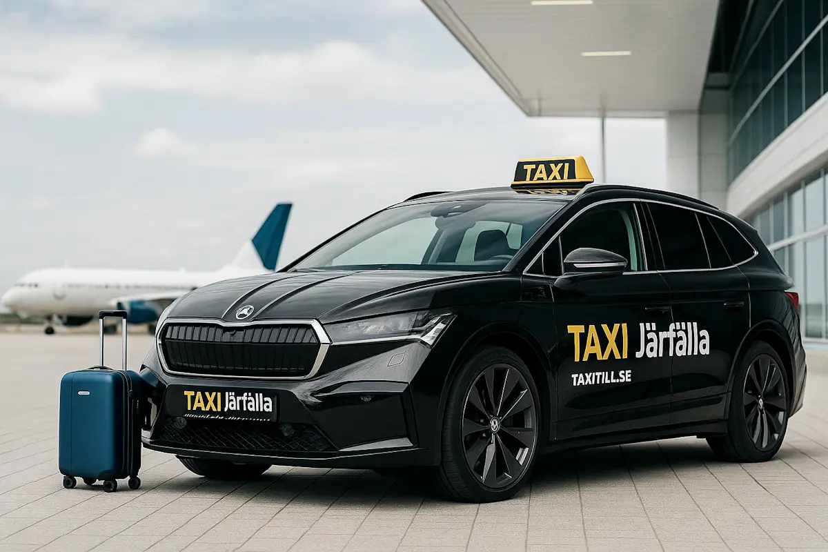 Modern taxi ansluten till taxitill.se